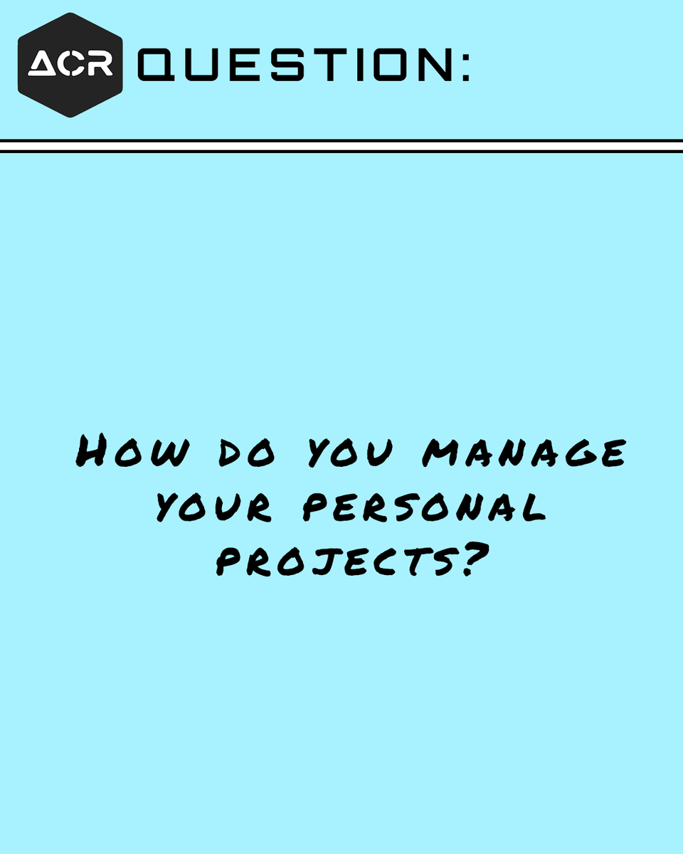 acroynon's tweet image. How do you manage and keep track of your personal projects?
#askadev #programming #askdeveloper #devcommunity