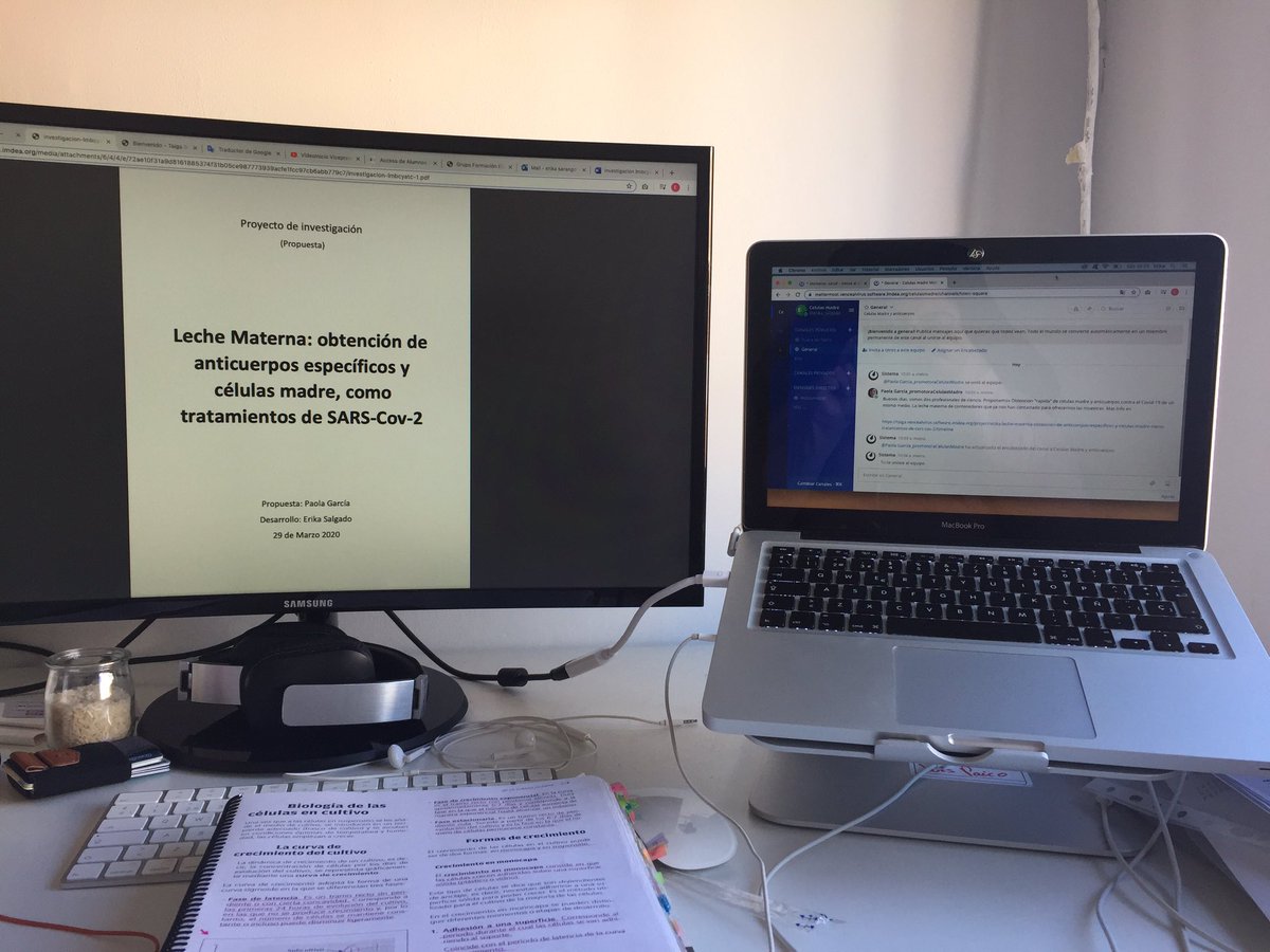 ErikaSalgado__'s tweet photo. Ya estamos trabajando!! 💪🏼 @ggarciapaola @ComunidadMadrid #hackathonvirtual #VenceAlVirus https://t.co/yxmCt0ea6B