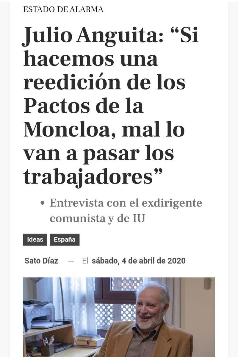 azulchinasky's tweet photo. Julio Anguita, sobre Estado y capital privado en tiempos del COVID-19 https://t.co/Sm90oyaL6C