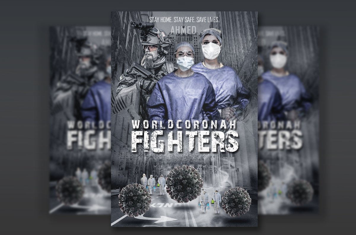 ACristrin's tweet photo. This my design for our superheros to save the prople every day from #Covid19Out 

Are you looking a good designer please contect me.

#graphicdesign #NursesCOVID19 #UnitedStates #photoshop #TrumpMadness #logotype #Germany #illustrator #flyerdesign https://t.co/oObzy4uZQ2