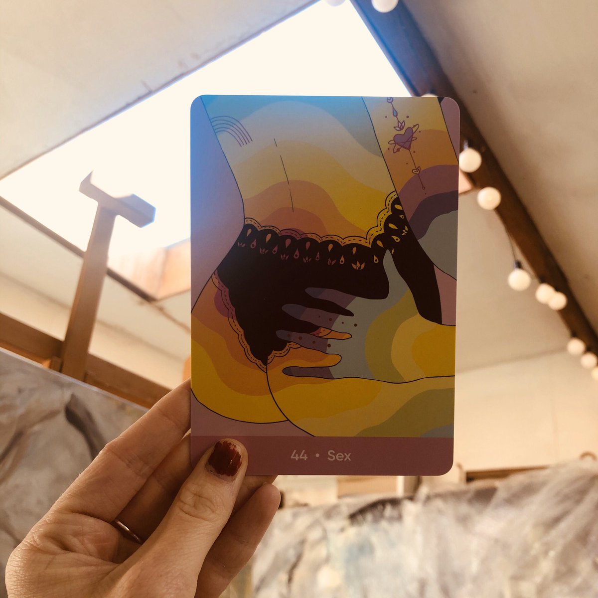  your self care advice card!  let go and enjoy yourself! Don’t be so caught up in the stresses of life that you forget to slow down and be intimate with the one you love