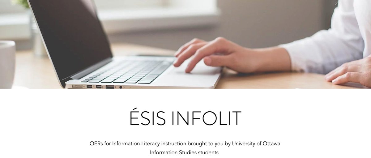 This semester I taught  @UO_ESIS  #ISI6372 on information literacy. Students & I learned about finding, evaluating & creating information. We experimented w/ teaching methods & had amazing guest speakers from  @uOttawaBiblio: thanks  @DontMindLosing,  @lachainecath &  @LibraryGurrl!