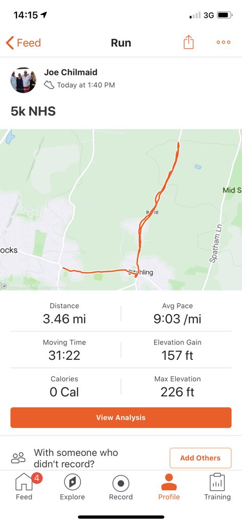 Joey__Chill's tweet photo. Done my #Run5k4NHS and I’m far from a “runner” get involved @lindfield_fc @LFC3rds https://t.co/NW1qqtur82