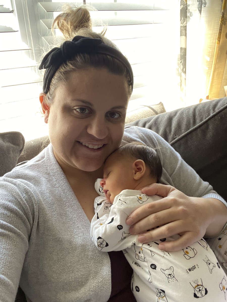 MrsRozziKS's tweet photo. So thankful for my new quarantine buddy but can’t wait until things go back to normal so she can meet her people! For now we will enjoy all the snuggles and bailey will learn that she’s ok even when she cries. 💗 https://t.co/beqTj8Se5F