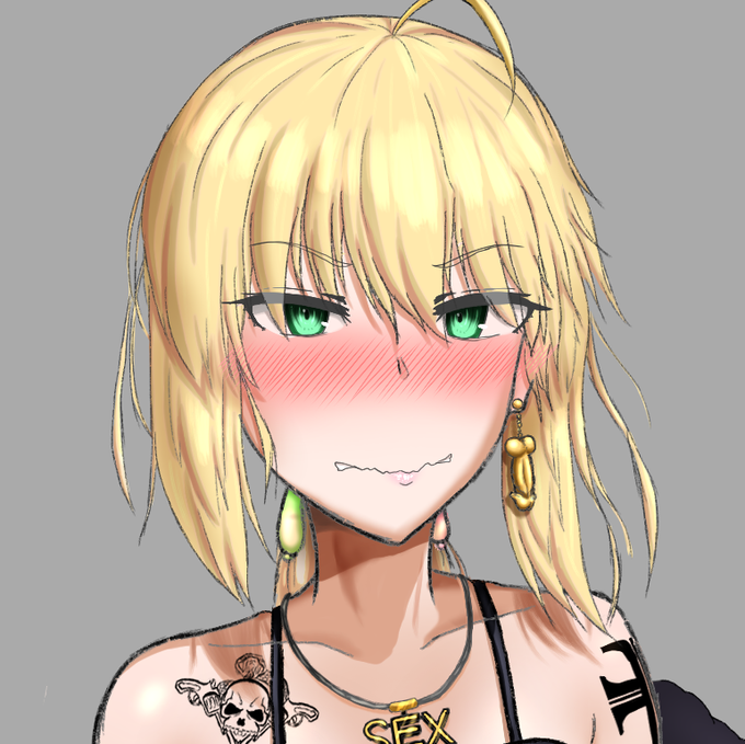 髪の色味と目とアホ毛付け足せば結構青王に見える 