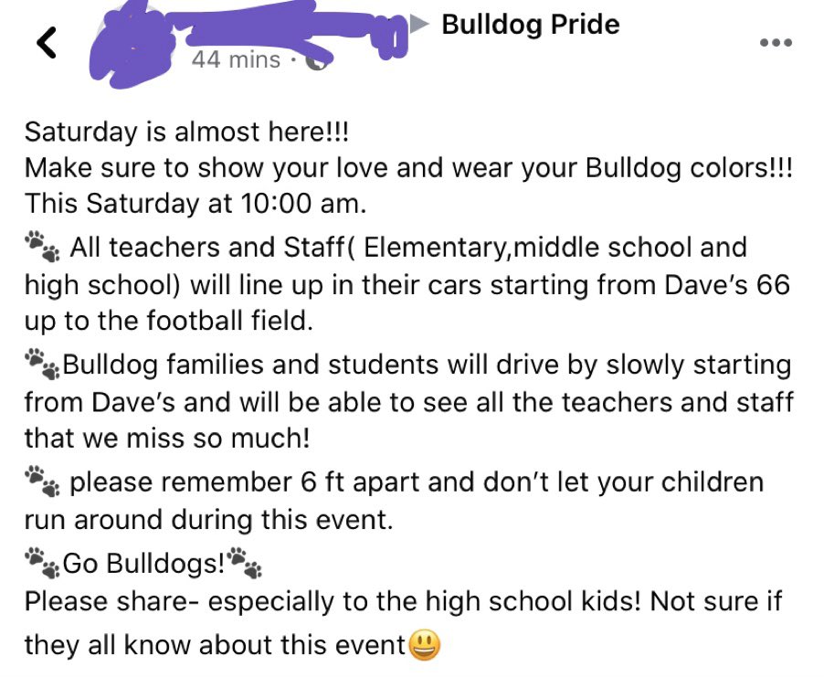 LMBulldogInfo's tweet photo. Today is the Day! See you guys at 10:00am! #LMStrong 💜💛 https://t.co/GO6Aq70qx0