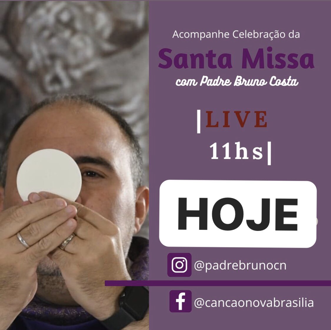 Vamos pra Missa! Agora no meu Instagram 🙏🏻 <a href="/padrebrunocn/">Pe Bruno Canção Nova</a>