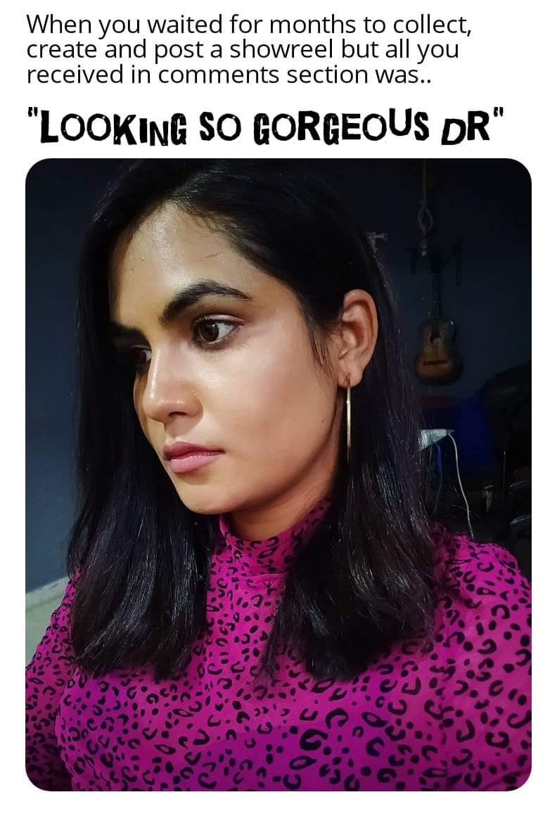 RoopaRayappa's tweet image. Also, watch my showreel 👇
please..
instagram.com/tv/B4Rr1MdFdm9…
.
.
.
Meme credits: @vinayakpattar