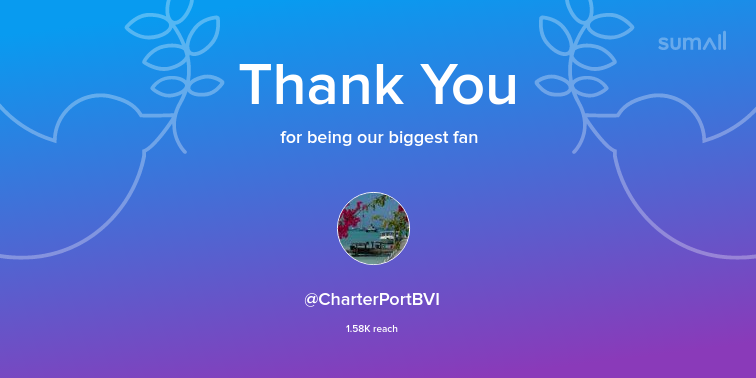SeaChateau's tweet photo. Our biggest fans this week: CharterPortBVI. Thank you! via https://t.co/wLjqJs4z0z https://t.co/zd3XEthzrW