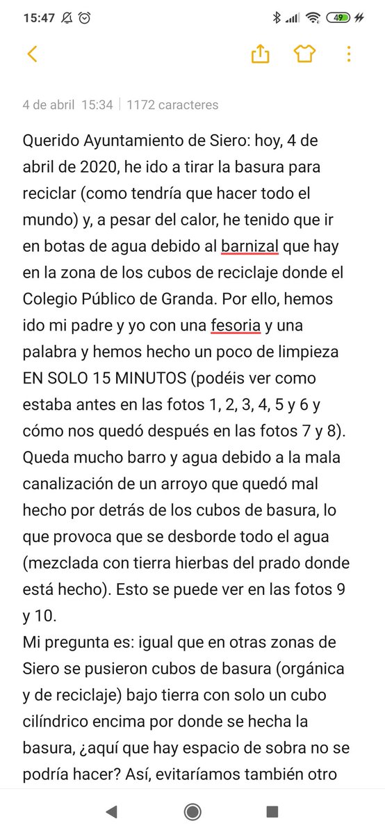 LauraCrespo9's tweet photo. .... De esta forma no contaminariamos tanto y no estaría todo tan sucio y abandonado como se encuentra.  Solo quiero decir que esto no puede quedarse ahí y la próxima vez que alguien de mi familia caiga por simplemente ir a tirar la basura no se lo que haré....  Planteároslo https://t.co/acMoHd9p1n