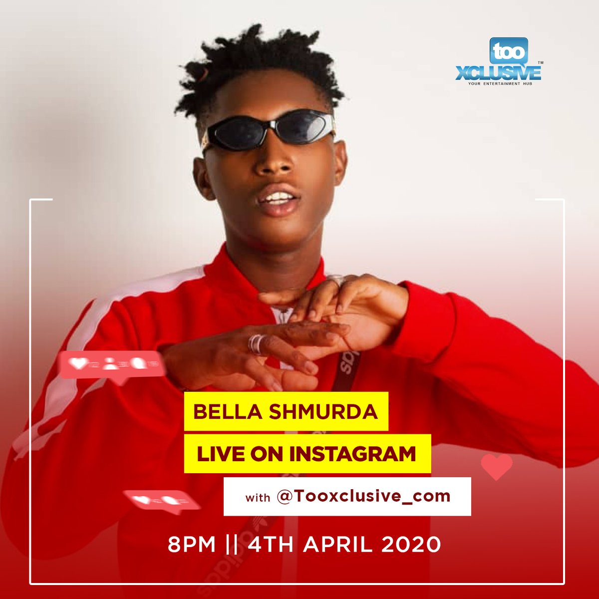 tooXclusive_com's tweet photo. Dear #txfan, Tonight Bella Shumurda @fineboybella will be gracing us with his presence on our IG Live to answer your burning questions.
8pm tonight. Don't miss it.
What will you like to ask?
Click the link ๐ to find us
https://t.co/BH19RHjfKS https://t.co/5dFcCRGnun