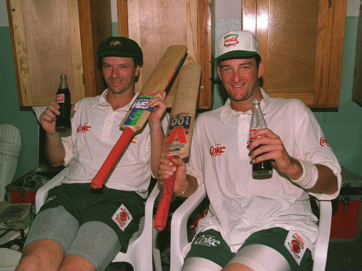  The Waugh brothers bossing it at Kingston. 200 for Steve and 126 for Mark as Australia beat West Indies by an innings and 53 runs, 1995