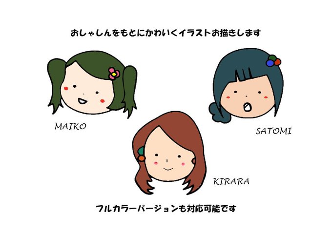 ゆるかわ似顔絵のtwitterイラスト検索結果