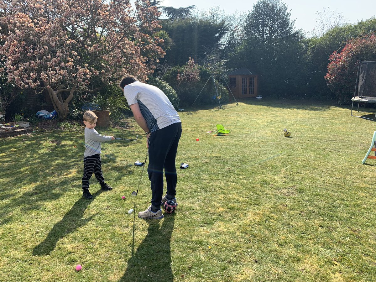 KellyTebbs's tweet photo. @MissSteeperWFIS maths games, painting, making a life size Frankie and learning golf with daddy⛳️ https://t.co/HWIiH9uiou