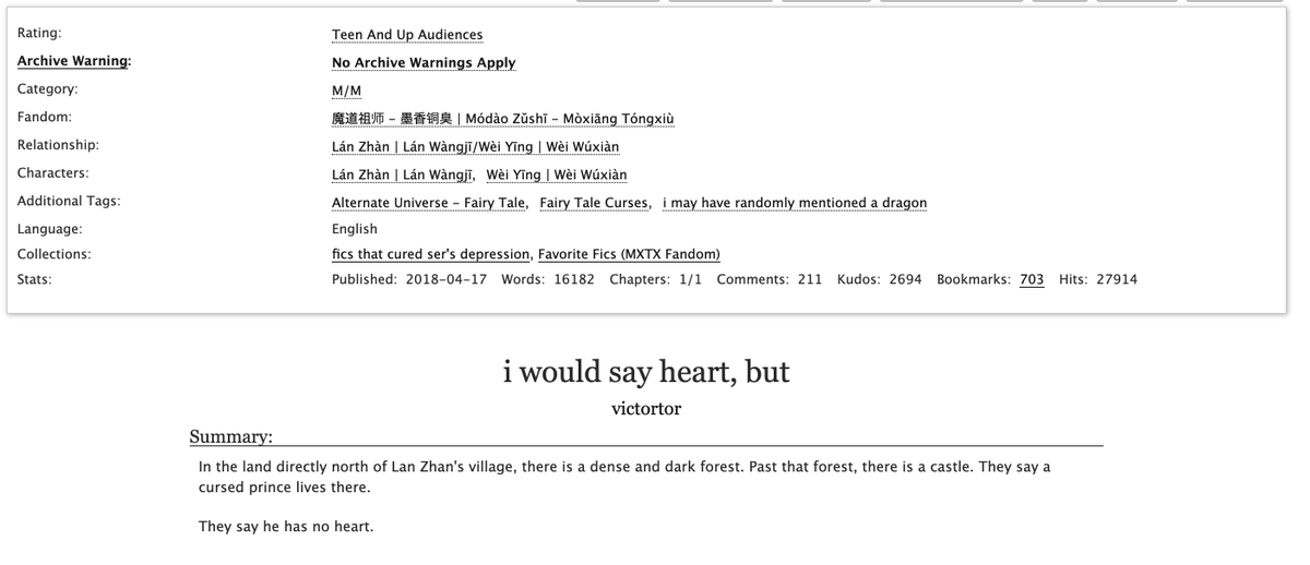 i would say heart, but by victortorvery interesting au!! unexpected plot twist(s)!! the whole writing style was amazing i just dont know what to say i cant describe it tbh  https://archiveofourown.org/works/14211351 