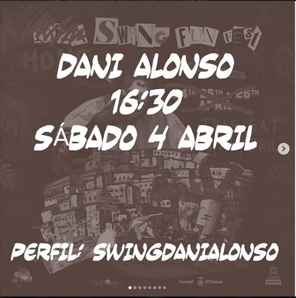 IbizaSwingFun's tweet photo. 📣 COMENZAMOS EN MEDIA HORA!!! 
Pasaremos una buena tarde en familia, bien alimentados musicalmente por todos estos artistas!
Esta iniciativa surge para apoyar a los músicos que nos alegran el #confinamiento. Porque, sin ellos, esto no sería lo mismo!
#lindy #swing https://t.co/mwI1J0nHwS