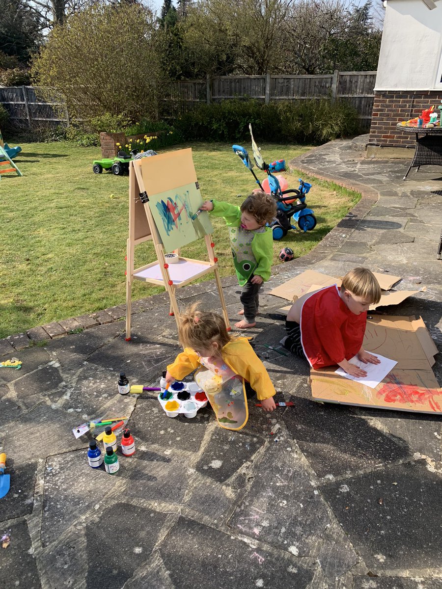 KellyTebbs's tweet photo. @MissSteeperWFIS maths games, painting, making a life size Frankie and learning golf with daddy⛳️ https://t.co/HWIiH9uiou