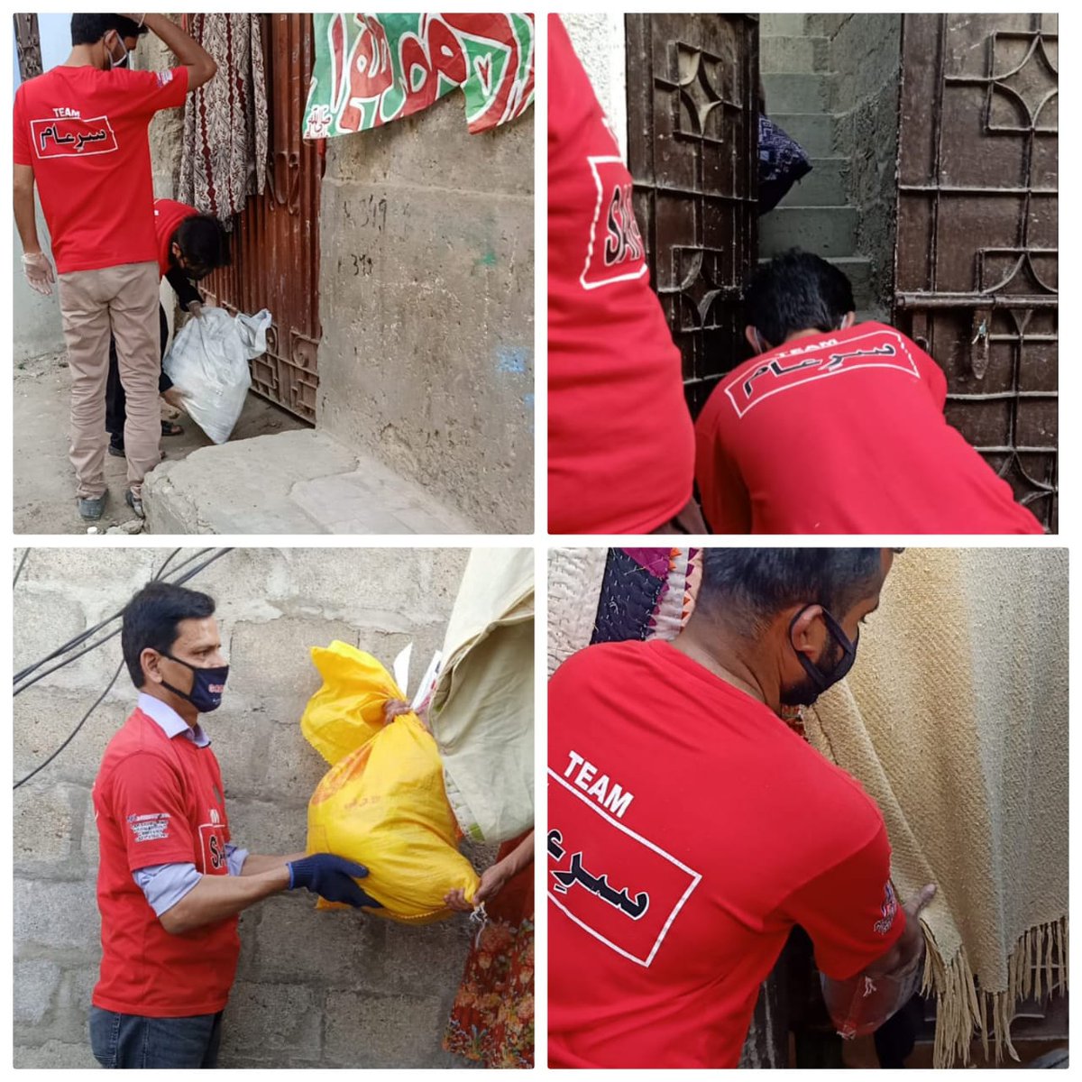 TeamSA_Official's tweet photo. " احساس کرو کچھ خاص کرو "
اس مشکل وقت میں اپنےضرورت مند بہن بھائیوں کو ٹیم سرِعام کی جانب سے راشن دینے کا سلسلہ جاری ہے۔
آج بھی گلشن اقبال ٹاؤن کراچی نے مستحق افراد کو گھر گھر جاکر راشن تقسیم کیا۔
آپ بھی قدم بڑھائیں۔
#TeamSareAamGulshanTown 
@iqrarulhassan https://t.co/sx6K6iwdGQ