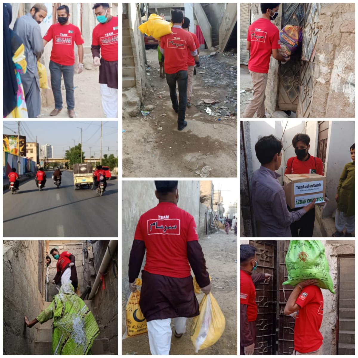 TeamSA_Official's tweet photo. " احساس کرو کچھ خاص کرو "
اس مشکل وقت میں اپنےضرورت مند بہن بھائیوں کو ٹیم سرِعام کی جانب سے راشن دینے کا سلسلہ جاری ہے۔
آج بھی گلشن اقبال ٹاؤن کراچی نے مستحق افراد کو گھر گھر جاکر راشن تقسیم کیا۔
آپ بھی قدم بڑھائیں۔
#TeamSareAamGulshanTown 
@iqrarulhassan https://t.co/sx6K6iwdGQ