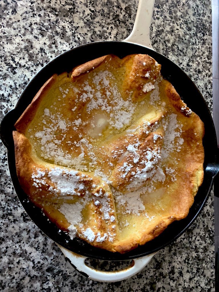 Day  — Dutch baby pancakes for brunch (h/t  @chrissyteigen &  #cravingsbychrissy)