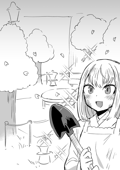 新生活17日目、明日行われるお花見の為の場所作りをしていました。私はこの島の代表として、皆さんに楽しんで頂けるように頑張りました!明日が楽しみです。 