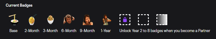 SirSealTweets's tweet photo. Some new sub badges.

More to come.

#twitchaffiliate
#noodlegroup https://t.co/MDzdSISMtL