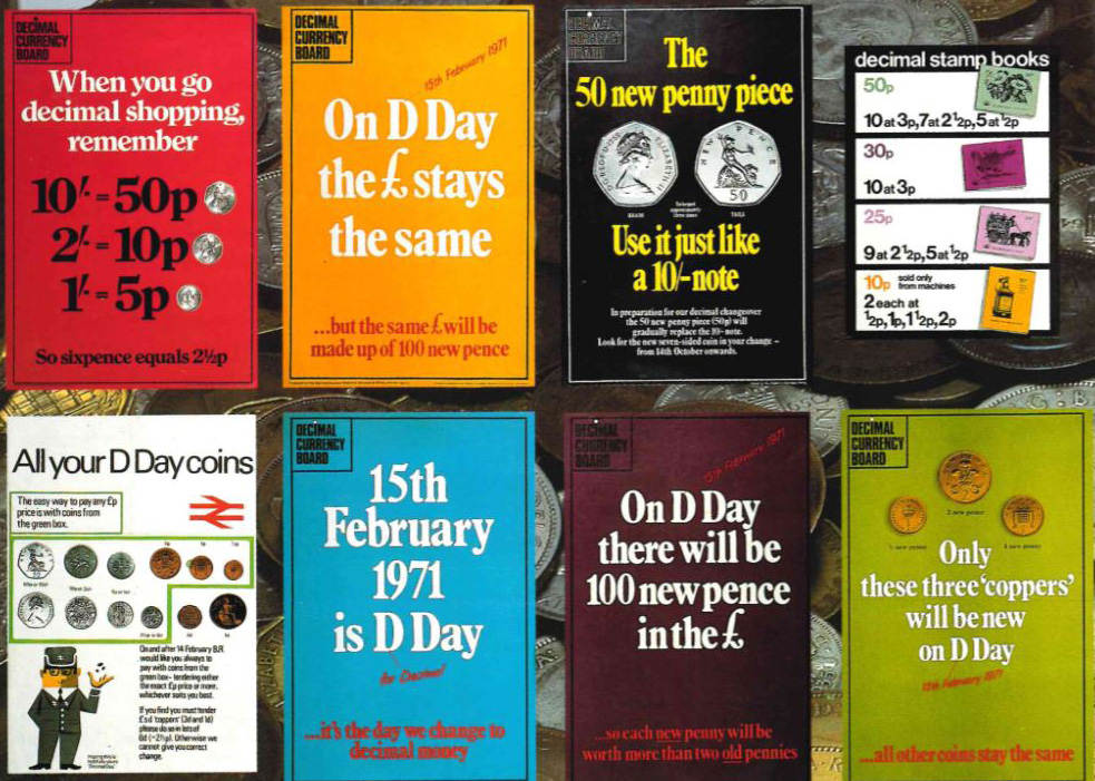 RoyalMintMuseum's tweet image. Day 4: Our archive contains #acollection of posters and promotional material relating to the decimalisation of UK coinage in 1971. Do you remember the change over? #archive30