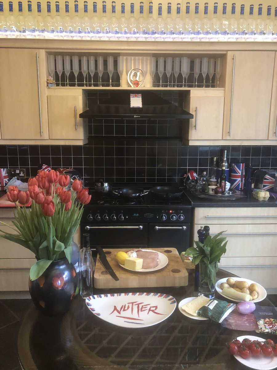 25mins to Nutters isolation kitchen cook along - join me on Facebook at 11.15am for a LIVE COOK ALONG !!! 
I’m all set and raring to go are you ? <a href="/RochFoodFest/">Rochdale Food Fest</a>
