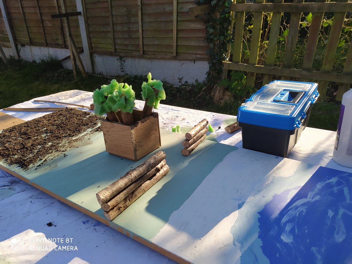 Ben did DT in the garden during week 1 of home learning <a href="/stjohnsmiddle/">St John's CE Middle School Academy</a> .A base for his Warhammer.