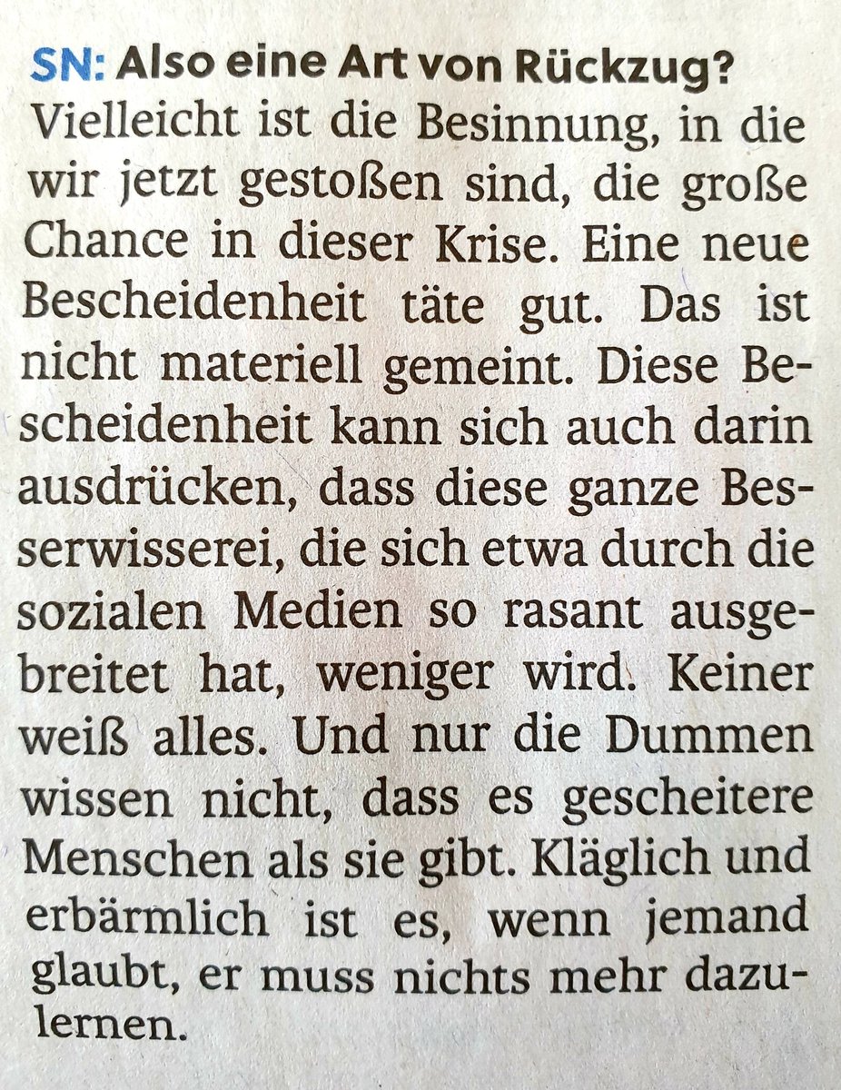 Der nicht nur musikalisch großartige Franz Welser-Möst in <a href="/sn_aktuell/">SN aktuell</a>