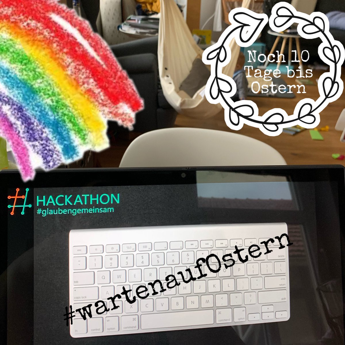 ZielKost's tweet photo. Gestern war der Auftakt zum @glaubenshack #glaubenshack #glaubengemeinsam 
Danke an @maerys für den #shift -enden Impuls zur Tastatur.
War viel los gestern. Daher erst jetzt der Post von gestern.
#watenaufOstern https://t.co/9BIrw8Ysqp