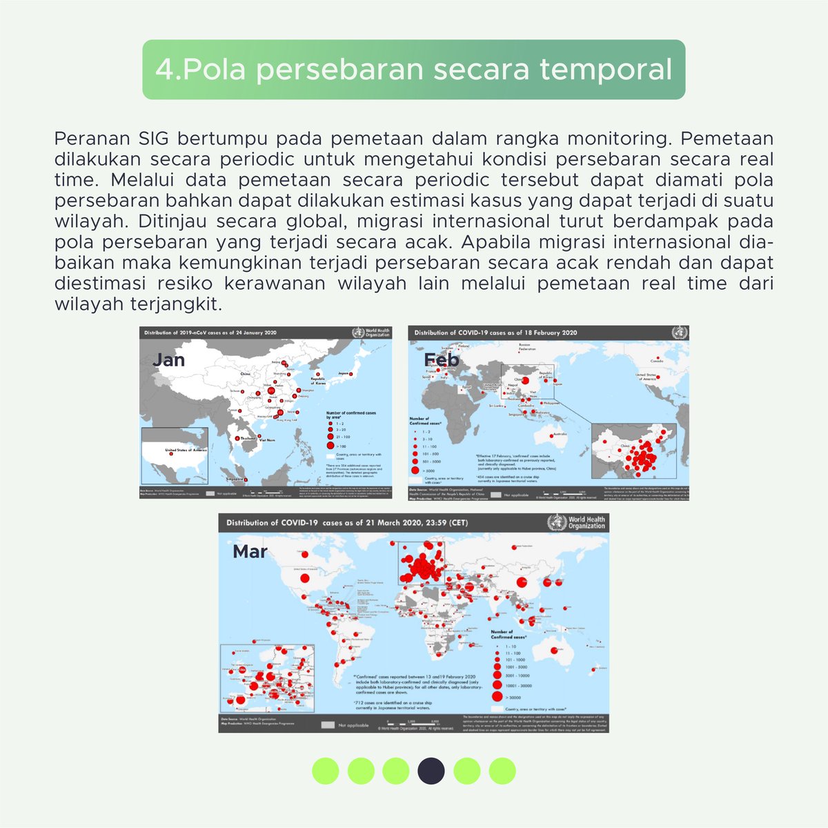 hmsaig_geo's tweet photo. Peranan SIG yang terkait waktu, dilakukan secara periodic dengan mengeluarkan hasil berupa pola persebaran secara temporal. #hmsaig #wfh #beritaterkini #CoronaBisaDisembuhkan #ugm #geografiugm https://t.co/Jg5GO5hDkO