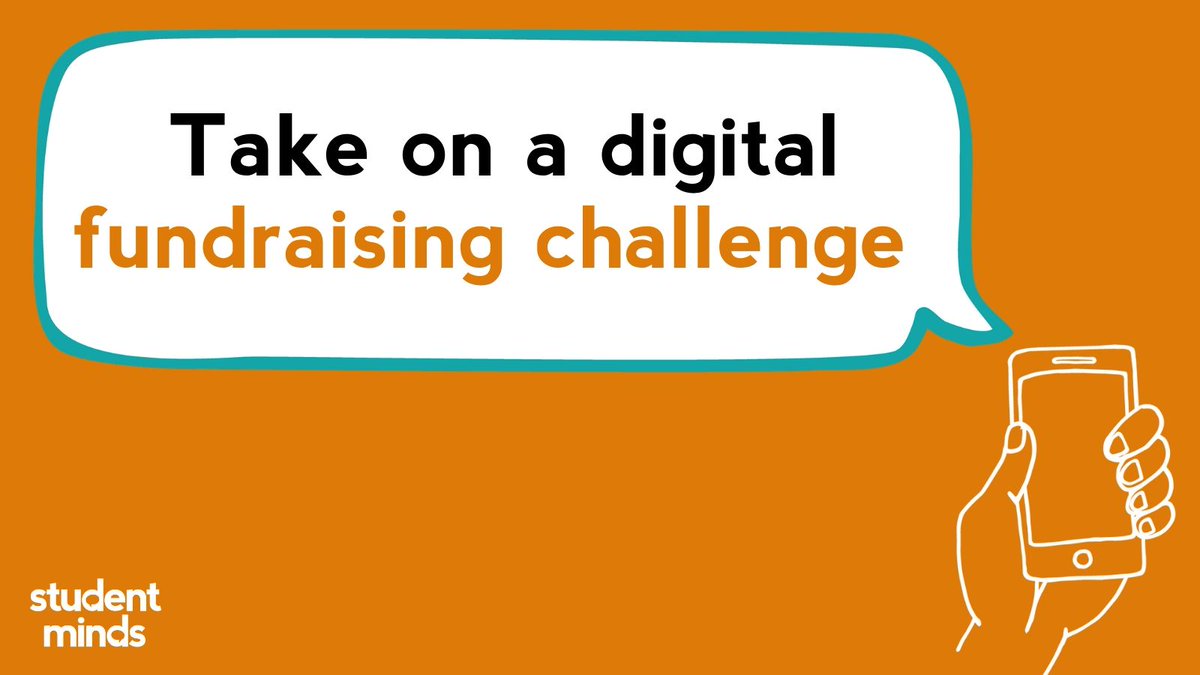 StudentMindsOrg's tweet photo. Would you like to support Student Minds? Are you looking for something to keep you entertained? Get involved with our Digital Fundraising Challenge and help create change in student mental health: https://t.co/ZSKVsKuIn6 #TeamStudentMinds๐งก https://t.co/SzRqujCkYe