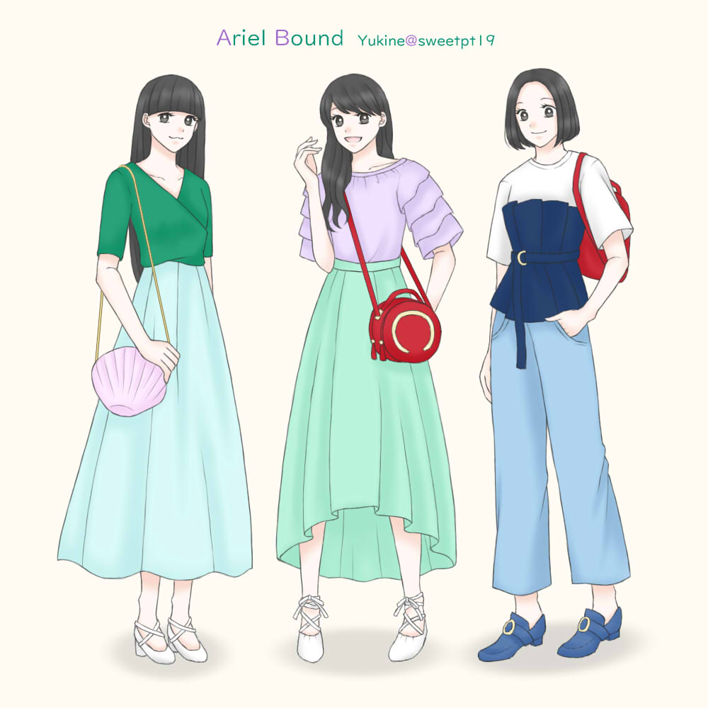 雪音 アリエルバウンドコーデ 全アイテム税別4 000円以下です Perfume Prfm Perfume Um Perfume Fanart ディズニーバウンドコーデ T Co Po2rbicne7 Twitter