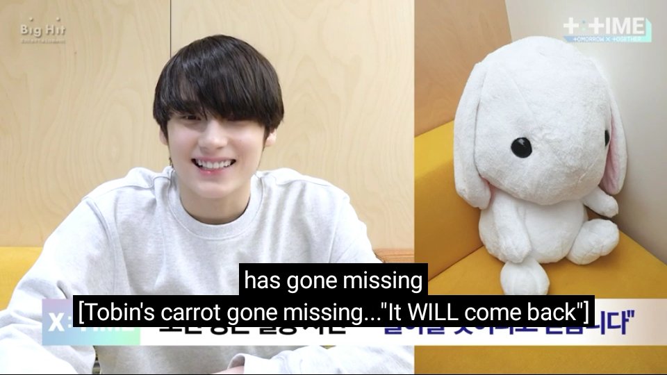 yeonbamz's tweet photo. HELPPPP TOBIN'S CARROT IS MISSING AND HYUKA'S ALREADY SUSPECTING YEONJUN AND BEOMGYU FOR IT https://t.co/1M43xNihmw
