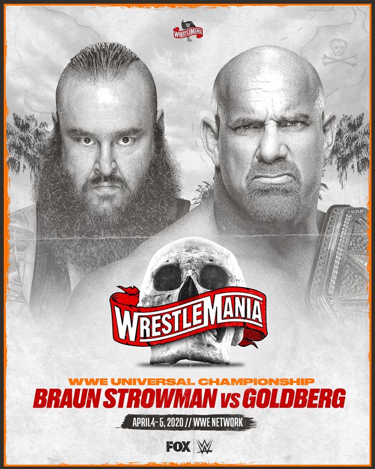 Mrlore9's tweet photo. La @WWE ha annunciato il sostituto di @WWERomanReigns per il match contro Bill Goldberg per il titolo Universale a Wrestlemania 36. Si tratta di @BraunStrowman 
#wwe #wrestlemania36 #braunstrowman #billgoldberg #RomanReigns https://t.co/kmADcUQ6ar