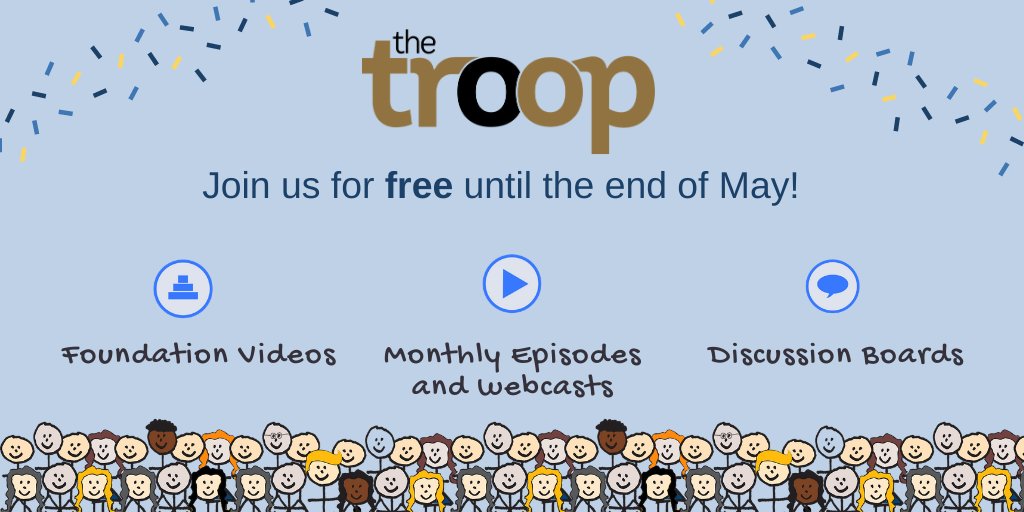 Don't forget that the Troop is now a free resource until the end of May!

Join our online community for support and guidance with The Chimp Model 🙂👏

See our website for more details.