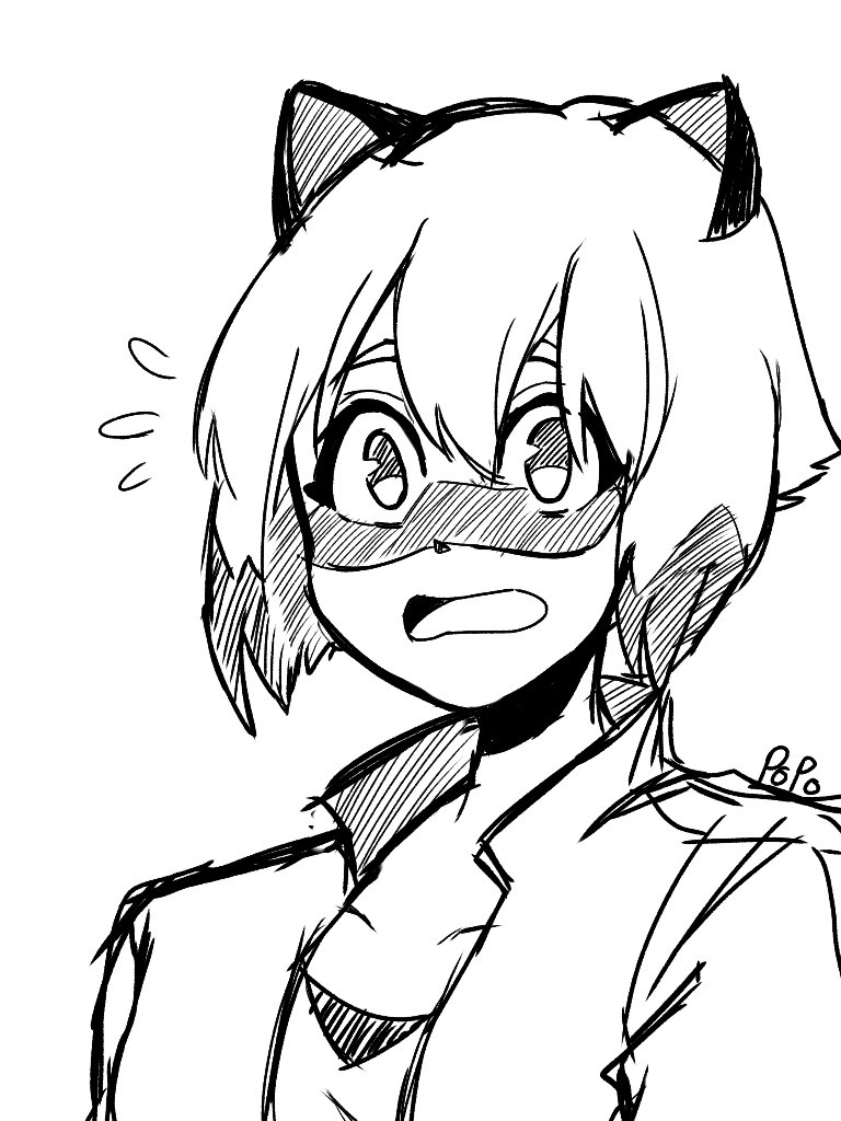 アニメbnaの日渡なずなちゃん 獣人化 を描きました アニメに寄せて塗ってみました Bna ビーエヌエー 日渡なずな ツイレポ
