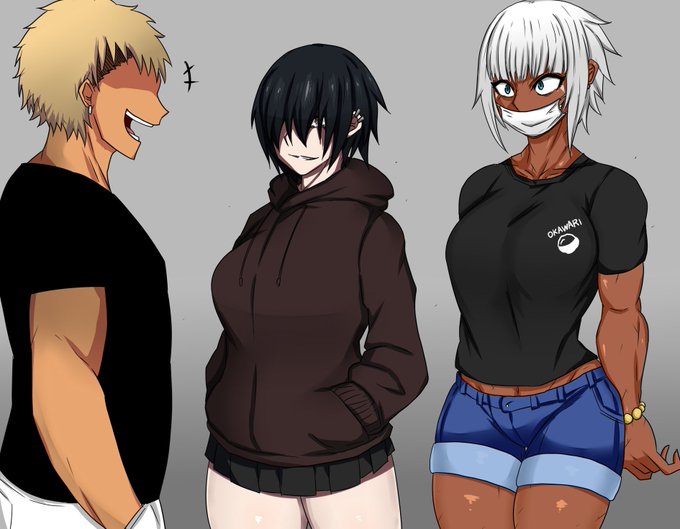 #うちの子 #褐色 #筋肉娘
チャラ男にナンパされる2人
この後、滅茶苦茶ry 