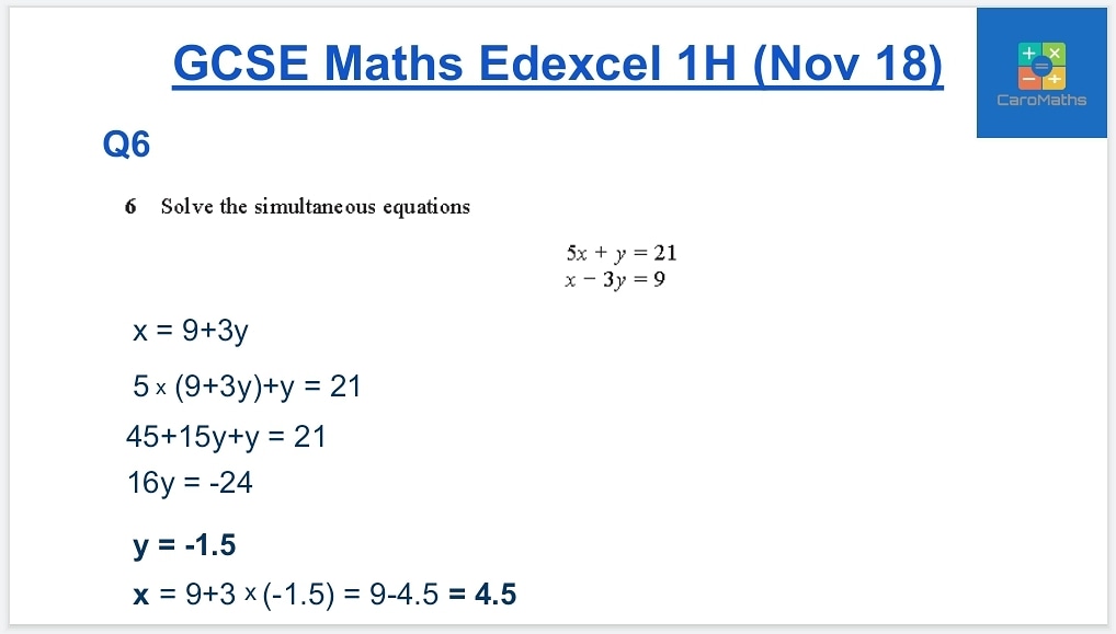 CaroMaths's tweet photo. Struggling? Watch the explanation, hints and tips HERE: https://t.co/xjT0DkpPuq

#caromaths #maths #Mathematics #highertier #examprep #pastpapers #edexcel #edexcelmaths #youtubevideo #mathsgcse #youtubechannel #Gcse2020 #gcses2020 #pastpapers https://t.co/sZSxzyOMpD