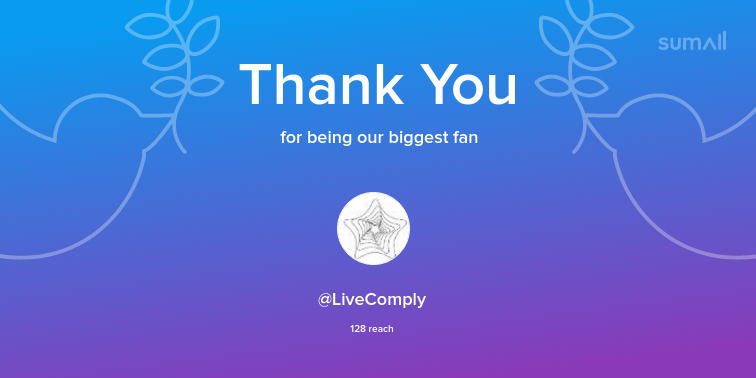 JensenLoc's tweet photo. Our biggest fans this week: LiveComply. Thank you! via https://t.co/fV72N3Uwyf https://t.co/fi8q3lPPfS