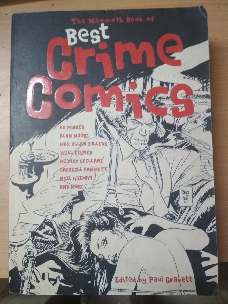 Okay, ending the thread with a couple of extra-gorgeous editions that are NOT from Daryaganj: first up, this mammoth book of British crime comics, a generous gift from  @TheVivaanShah (you don't wanna be in the room when we talk noir, takes a while to shut us up)