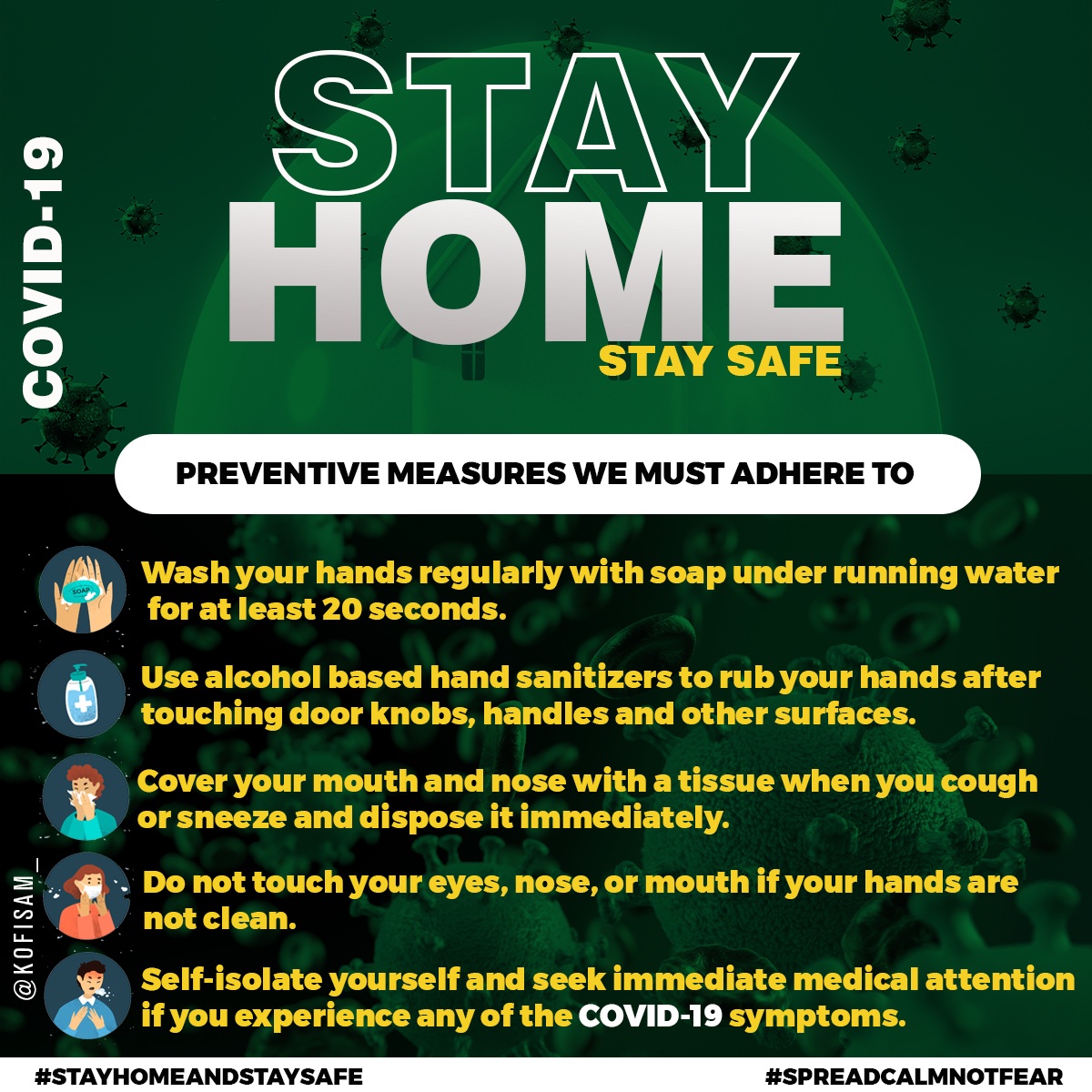 KofiSam_'s tweet photo. 6 out of 14 Days we can finish the rest..Lets Stay home and Stay Safe. #StayHomeSaveLives https://t.co/B5MdLuU74R