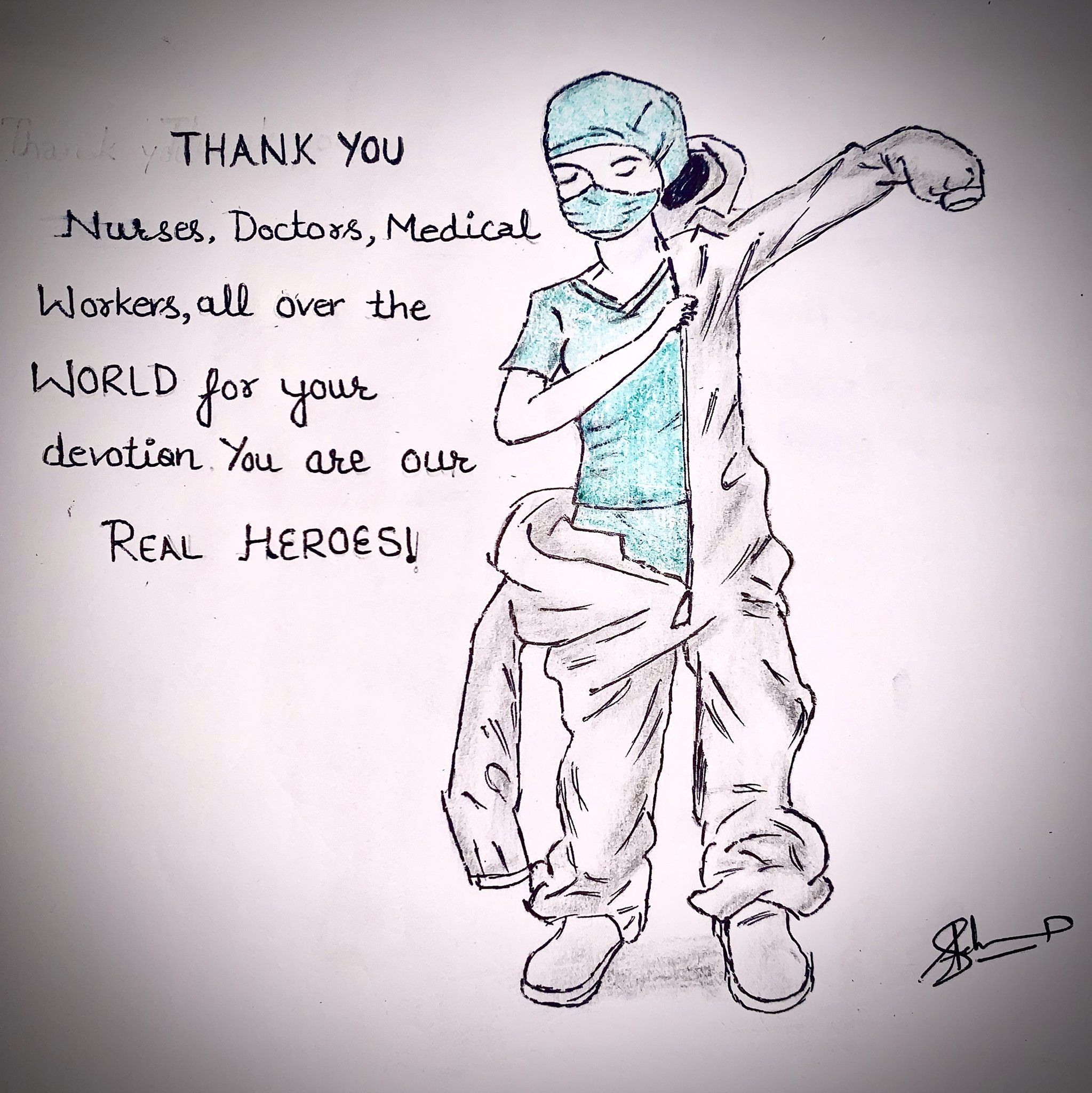Sushma Verma On Twitter I Urge All Of You To Draw And Upload A Picture To Thank All The Doctors Nurses Medical Workers And All Others Who Are On The Front Lines In