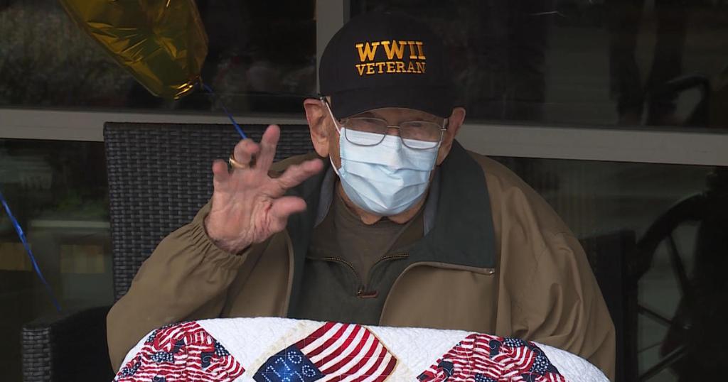 CBSNews's tweet photo. WWII veteran recovers from coronavirus just in time for 104th birthday: "I made it" https://t.co/Uuu1zTPQAH https://t.co/5vS9Amn7yY