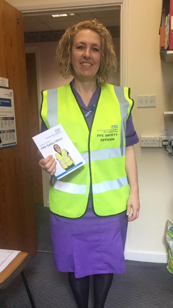 I’ve joined forces with the PPE safety officers <a href="/gloshospitals/">Gloucestershire Hospitals NHS Foundation Trust</a> to support &amp; educate our staff with the correct use of PPE. This is so important to ensure we all stay safe.  #WeGotThis