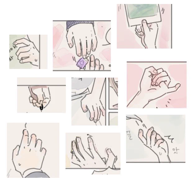 손을 기엽게 그리는 것은 재미가 있다 