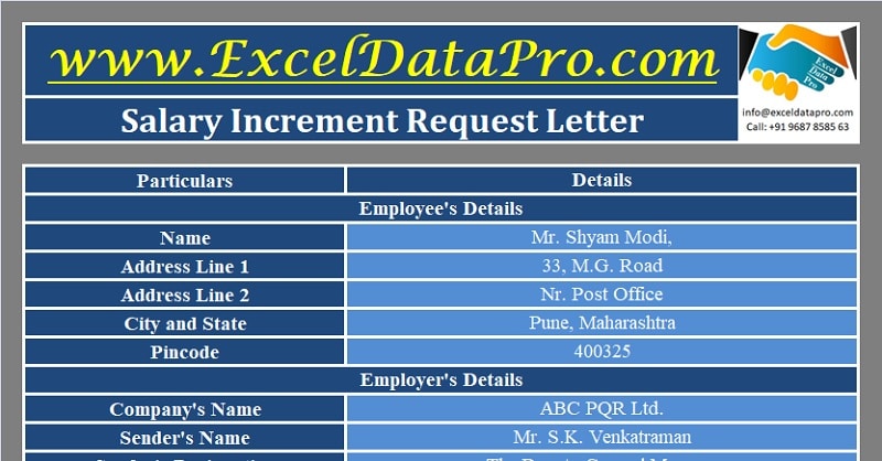 ExcelDataPro's tweet image. Download Salary Increment Request Letter Excel Template exceldatapro.com/salary-increme…