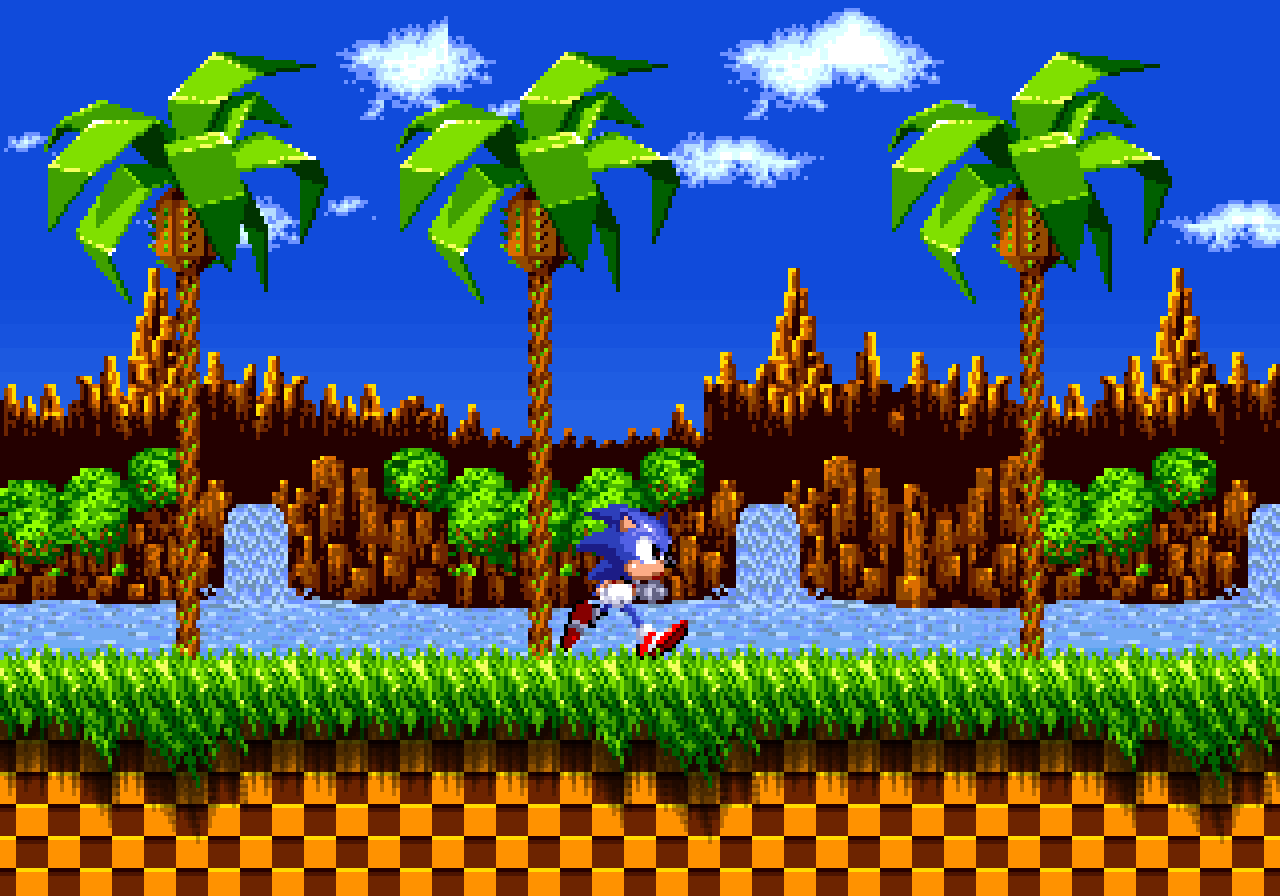 Lapper Green Hill Zone in the night by spritesforsonic16bit on DeviantArt