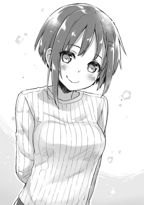 「…………ん」
「……うん」
特に何を言うまでも、何の意味があるわけでもなく。
互いに笑顔で、アイコンタクトをかわしたりしていた。 #ぼくリメ 